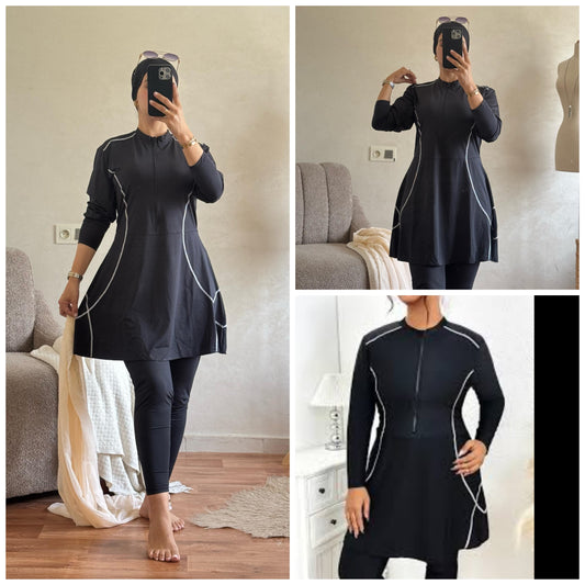 Burkini 4 pièces Hijab