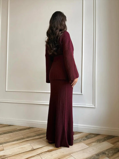 طقم تريكو من قطعتين