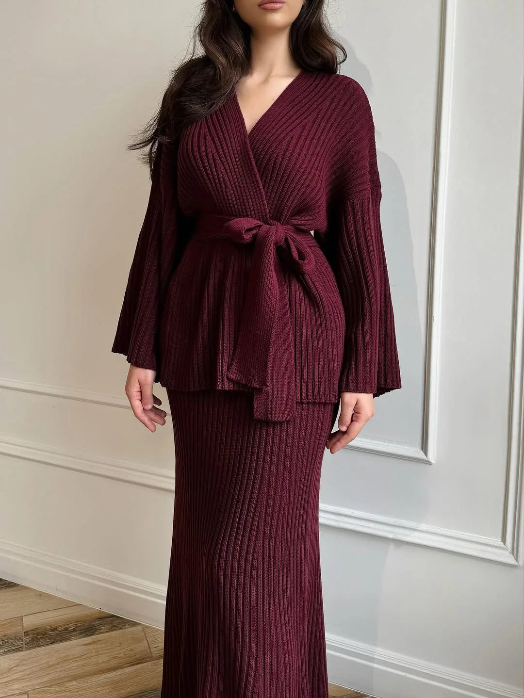 طقم تريكو من قطعتين