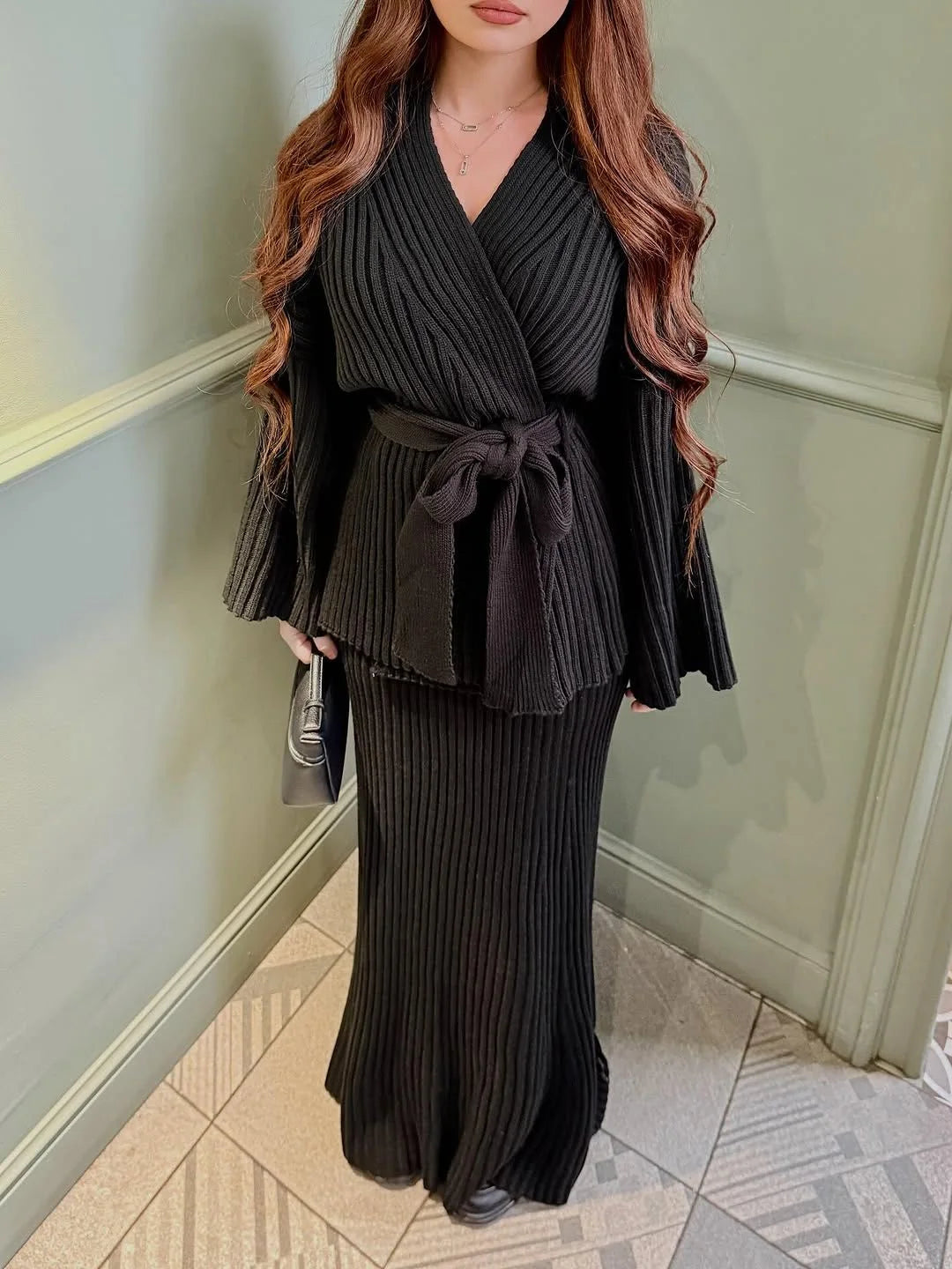 طقم تريكو من قطعتين