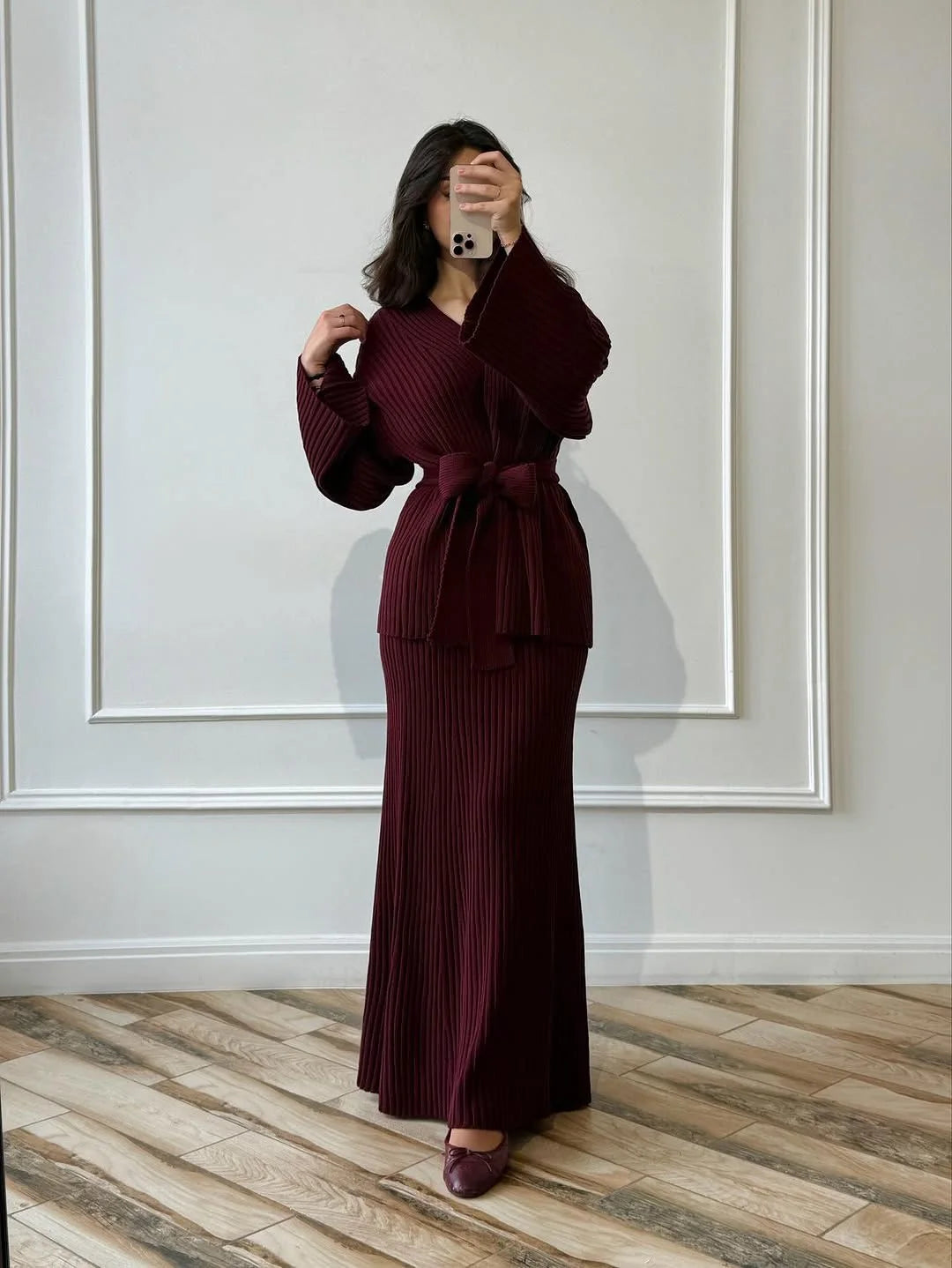 طقم تريكو من قطعتين